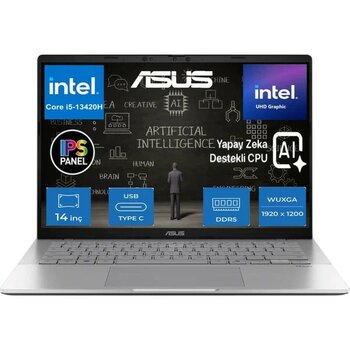 Asus Vivobook S14 S3407VA Intel Core I5 13420H 32GB 1tb SSD WINDOWS11 Pro 14" IPS Wuxga Yapay Zeka Destekli Taşınabilir Bilgisayar LY015 - 1 TB