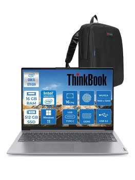 Lenovo Thinkbook 16 G6 Irl Intel Core I5 13420h 16gb Ddr5 512gb Ssd 16" Wuxga 300nits Ips Windows 11 Home Taşınabilir Bilgisayar 21kh00sxtrh01 + Zetta Çanta