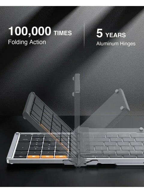 Protoarc XK01 Black Silver Bluetooth Katlanabilir Klavye