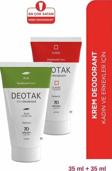 Deotak Krem Deodorant 2' Li Set - Classic Koruma 35 Ml Ve Plus Çay Ağacı Yağı Koruma 35 Ml