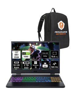 Acer Nitro 5 I7 12650h 32gb 2tb Ssd Rtx4060/8gb 165hz Fhd 15.6" W11p Gaming Laptop & Per4 Çanta