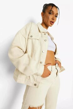 WKM Kadın Boyfriend Kot Ceket 2XL Beden