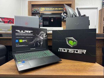 Monster Tulpar T5 V23.4.2 Intel Core İ7 12700H  32Gb Ram 1Tb Ssd W11 Rtx4060 15.6” Fhd 144 Hz 8Gb95w (İkinci El)