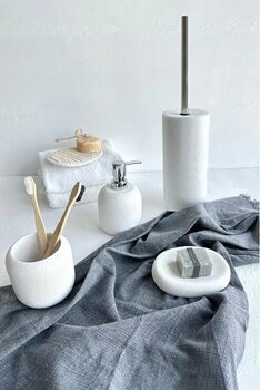 Primanova Pumi 4 Parça Banyo Seti Beyaz