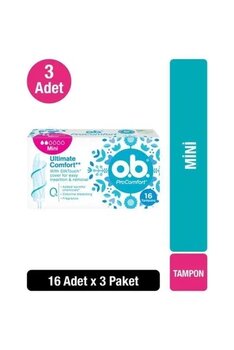 O.B. Mini 16'li X3 Tampon