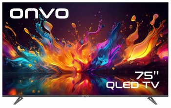 Onvo 75OVF9001UQ 4K Ultra HD 75 inç QLED Siyah Smart TV