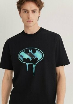 Mavi Batman Baskılı Siyah Tişört 0612566-900 - XL