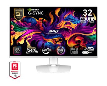 Msi Mpg 321urxw Qd-Oled 31.5″ 240hz 0.03ms Qd-Oled G-Sync Compatible Beyaz Gaming Monitör