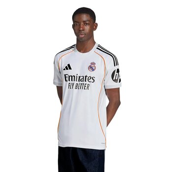 adidas Real Madrid 25/26 Home Jersey Erkek Beyaz Futbol Forma JJ1931