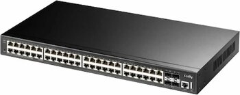 Cudy Gs5048s4 48 Port Gigabit 4*10g Sfp+ 1*Rj45&Usb 19" Rock-Mount Çelik Layer3 Yönetilebilir Switch