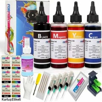 Canon PG-46 CL-56 4x100 ml Uyumlu Kartuş Dolum Seti