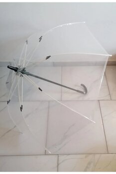 Leva House Şeffaf Bastonlu Şemsiye
