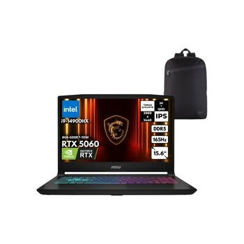 MSI Msı Katana 15 Hx I9-14900HX 32-Gbddr5 4 Tbssd RTX5060(8GB-GDDR7-115W) 15.6" 2k Qhd 165Hz Windows 10 Pro B14WFK-450XTRZG45 - 4 TB - 32 GB