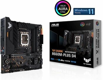 Asus Tuf Gaming B660m-Plus D4 Intel Lga1700 Ddr4 Micro Atx Anakart - Teşhir Outlet Vitrin