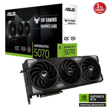 12 Gb Asus Tuf-Rtx5070-O12g-Gaming Rtx 5070 Gddr7 192bit Oc 2xhdmi 3xdp Rgb Dlss