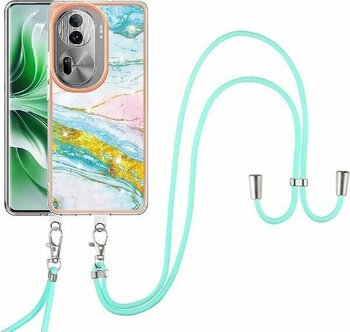 BDT Market Oppo Oppo 11 Pro 5g Tampon Mermer Anti-Scratch Yumuşak Crossbody Için Kılıf (Yurt Dışından) - Beyaz - Yeşil - OPPO Reno 11 Pro 5G
