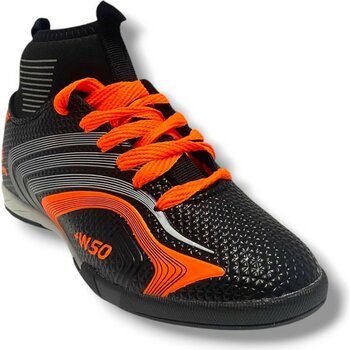 Walked 435-25 Erkek Çoraplı Halı Saha Krampon Siyah Turuncu - 43