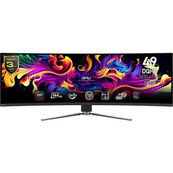 MSI Msı 49" Mpg 491CQP Qd-Oled 0.03MS 144HZ Hdmı-Dp Kavisli Gaming Monitör 5120X1440 - 5 ms - 60 Hz