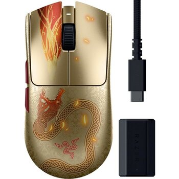 Zemira Viper V3 Pro Counter-Strike 2 Dragon Lore - Ultra Hafif E-Spor Oyun Faresi - 55G - 8 - Acı Kahve