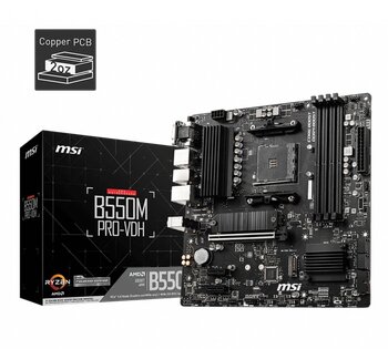 Msı B550m Pro-Vdh Ddr4 4400Mhz 1Xvga 1Xhdmı 1Xdp 2Xm.2 Usb 3.2 Matx Am4 (Amd 5000 Ve 3000 Serisi İşlemci Uyumlu)