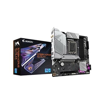 Gigabyte Gıgabyte B760M Aorus Elite Ax Anakart - 14. Nesil Intel Core Işlemcileri, 12*+1+1 Fazlı Dijital Vrm'yi, 7800 Mhz'e Kadar Ddr5 (Oc), 2x Pcı...