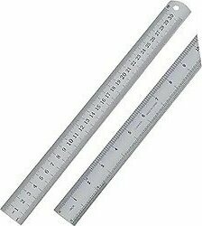 Çelik Cetvel 30 Cm İnç Ölçülü 3 Adet Paslanmaz Çelik Metal Çetvel 30 Santimetre Düz Kenar Kolay Çizimler İçin