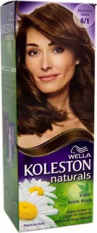 Wella Koleston Naturals Büyüleyici Kahve 6 haftaya kadar kalıcı mükemmel beyaz kapama Saç Boyası