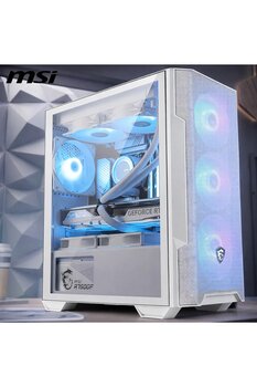 MSI MAG FORGE M100R WHİTE EDİTİON RGB GAMER | RYZEN 5 5600 – RTX 4070 -16GB RAM - 1TB SSD