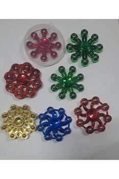 Magic Water Metal Stres Çarkı Yüksek Dönüş Gücüne Sahip Bilyeli Rulmanlı 2 Adet Karışık Renkler