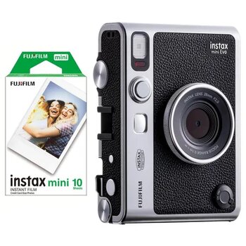 Instax Mini Evo Siyah 10'lu Film ve Fotoğraf Makinesi