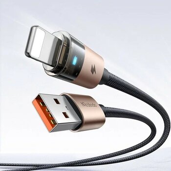 Mcdodo CA-6911 1.2 m Şeffaf USB-A to Lightning Şarj Kablosu
