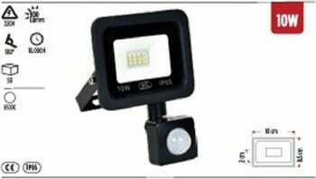 Ekim Aydınlatma Al-S 2010 Sensörlü LED Projektör – 10W | IP65 Dış Mekan AYDINLATMA-6500K Beyaz