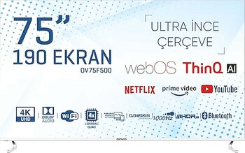 Onvo OV75F500 4K Ultra HD 75 inç LED Smart TV
