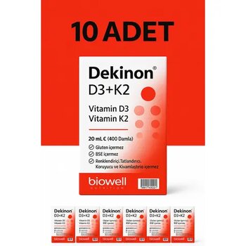 Biowell Dekinon Vitamin D3 K2 10x20 ml Damla