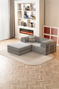 Doqu Home Bohem Uzanmalı Köşe Koltuk