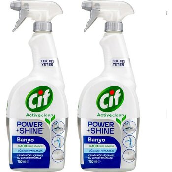 Cif Power Shine Banyo Kireç Sökücü 750 ml x 2 Adet