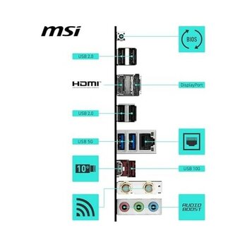 Msı B550 Gamıng Wıfı Am4 Anakart, Ddr4 4400MHZ, Pcıe 4.0, Wi-Fi 5, 1g Lan, USB 10GBPS, Atx