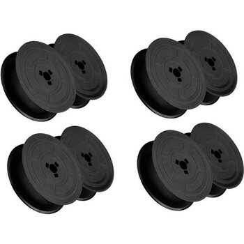 Mmxccy 4 Adet Gr4 Daktilo Şeridi Daktilo Şeridi Çift Makaralı Lettera Daktilo Yedek (Siyah) (Yurt Dışından) - Black