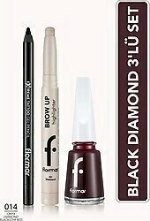 Flormar Black Diamond 3'lü Makyaj Seti