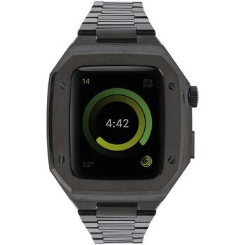 Apple Watch 7 45 mm Siyah KRD-64 Akıllı Saat Kordonu