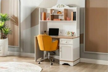 Doressa Wilma Beyaz 172x120x60 cm Çalışma Masası