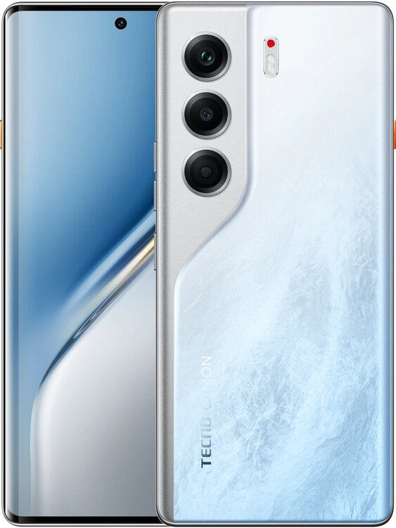 Tecno Camon 40 Pro 256 GB 8 GB Buzul Beyazı