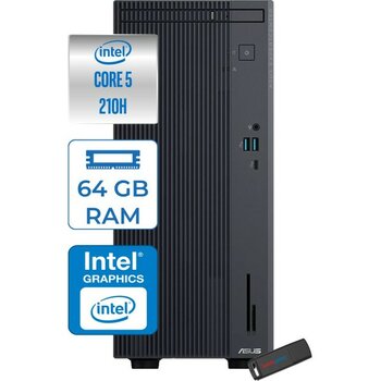 Asus Expertcenter P500MV Intel® Core™ Ultra 5 210H 4.8ghz Aı 64GB Ddr5 4tb SSD Intel® Intel® Graphics Freedos Mini Tower Masaüstü Bilgisayar C52108...