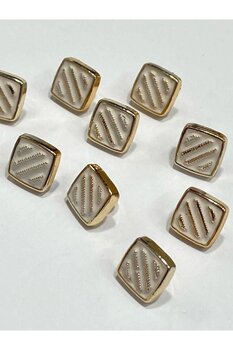 karantuhafiye Bluz Gömlek Düğmesi/Metalize(Plastik) Düğme / 10 lu set / 1 cm