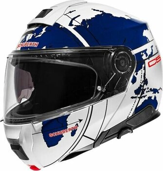 Schuberth C5 Globe Blue Çene Açılır Motosiklet Kaskı Mavi M