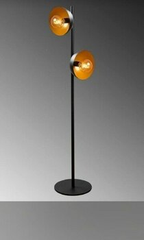 Demet Habek My Lights Modern Köşe Lambası Lambader Ayaklı Lamba Yerden Aydınlatma Ikili - Siyah