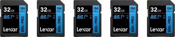 Lexar 5'li paket 32GB 800X Pro 150MB/S Sdhc SD Hafıza Kartı 24FİLM