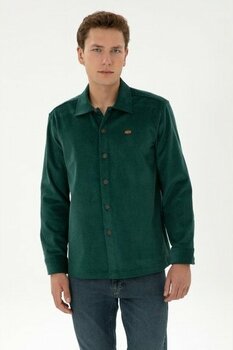 U.s. Polo Assn. Erkek Koyu Yeşil Gömlek Desenli 50316668-VR079 - XL