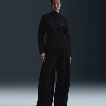 Nike Sportswear Tech Fleece Windrunner Full-Zip Hoodie Kadın Siyah Sweatshirt