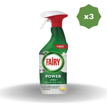 Fairy Power Sprey Bulaşık & Mutfak 500 ml - (3 Adet)